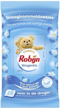 3 x Robijn Droogtrommeldoekjes Morgenfris 20 stuks per verpakking - Grootverpakking - Droogtrommeldoekjes - Wasgoed Drogen - Frisse Geur - Wasgoed Verzorgen - Kleuren Beschermen — thumbnail 4