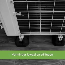 Airco Bevestigingsplaat - Split Airco Onderstel - Buitenunit Ondersteuning - Trillingsdempende Steunbeugel - 27 x 8 x 27 cm — thumbnail 5