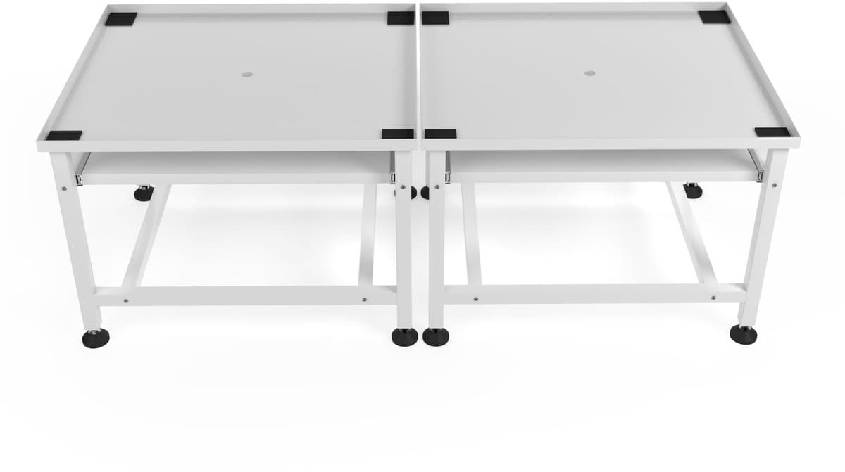 Wasophoogte® Wasmachine verhoger - Wasmachine opbouwmeubel - Wasmachine sokkel - 45 cm hoog - Wit - Dubbel - Universeel — afbeelding 1