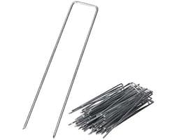 100 stuks Verzinkte Anti-Roest Grondankers - Staaldraad 200 x 30 mm
