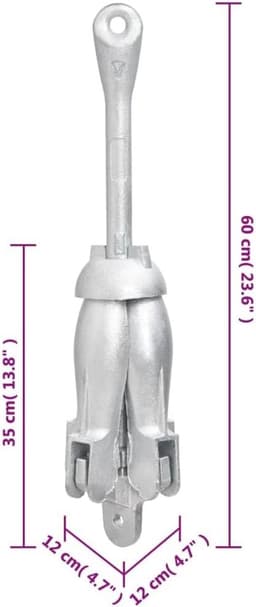 Inklapbaar Grijpanker van Gietijzer voor Boot - 8 kg — thumbnail 5