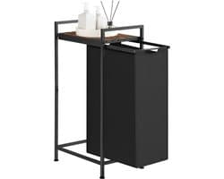 VASAGLE - Wasmand - Wasmand met Plank - Wassen Organizer - Oxford Stof - Metalen Frame