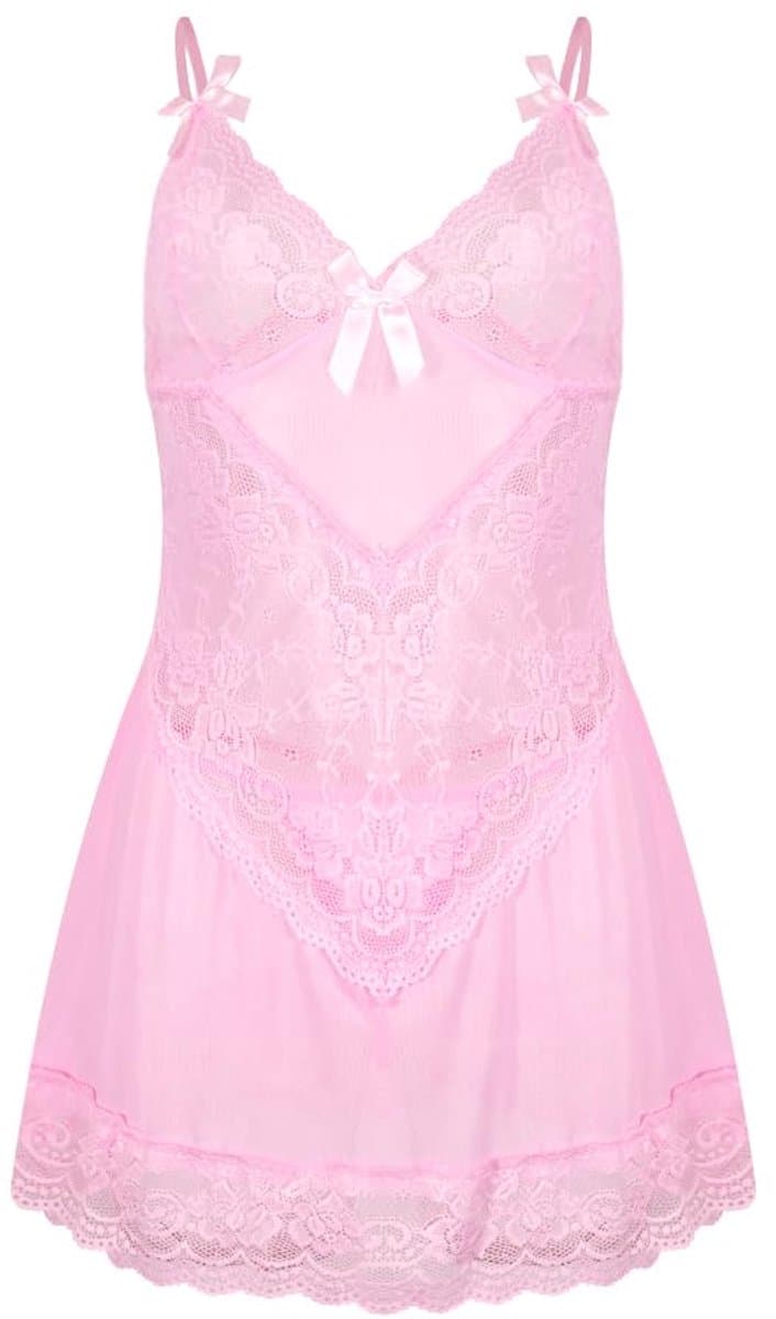 Ibenzoa® Sensuele dameslingerie set met kanten details en diepe V-hals voor verleidelijke avonden — afbeelding 1
