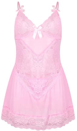 Ibenzoa® Sensuele dameslingerie set met kanten details en diepe V-hals voor verleidelijke avonden — thumbnail 1