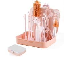 Droogrek voor babyflessen met borstelset - Hygiëne & Drogen - Groen
