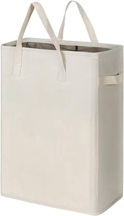 Foldable Laundry Basket - Sturdy Small Laundry Basket with Handle — thumbnail 1