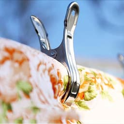 Allecto Plus - Grote Kleren Drogen Clips - Set van 10 - Wasgoed / Strandlakens / Handdoeken / Quilts - Handige Clip voor de wasdag — thumbnail 2