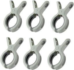 Allecto Plus - Knijpers voor strandstoelen in groot formaat - 6 stuks - Groen - Sterke handdoekclips - Winddicht - Voor dagelijks gebruik - Badhanddoek - Tapijt - Beddengoed — thumbnail 1