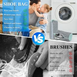 Allecto Premium - Wasschoenentas voor Sneakers met Bufferbescherming - 39x19cm - Wasmachine - Mesh - Schoenen Wassen - Schoenwaszak - Sneakers - Waszak — thumbnail 4