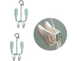 Schoenen Droogrek - Droogrek - Schoen Haak - Schoenenhanger - Schoenen Hanger Droogrek - Schoen Haak - Droog Schoenen Opbergrek - Wasrek - Wasrekken - Droogrekken - Kledinghanger - Wassen / Schoen Drogen - 2 Stuks