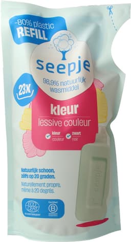Seepje Wasmiddel Navulling - Kleur - Magische Magnolia 1L - 23 Wasbeurten — thumbnail 2