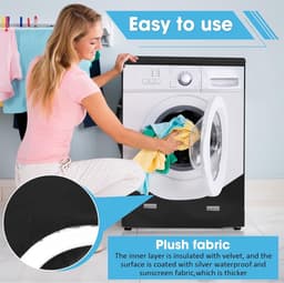 210D - Wasmachinehoes - Wasmachine-drogerhoes - Automatische/wielige wasmachinehoes - Beschermend materiaal voor woondecoratie- 85*60*65cm — thumbnail 2