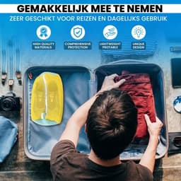 Waszak - Wasnet Voor Schoenen - Waszak Voor Schoenen - Schoenen Waszak - 39 x 19 Cm - Netje Anti-Vervorming - Delicaat Wasgoed - Schoen Wassen - Schoenenwaszak - Wasgoed - Wasmachine - Schoenen / Sneakers - Met Rits En Hangende Ring - Herbruikbaar — thumbnail 3
