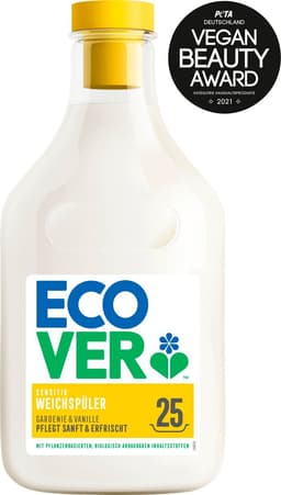 ecover Wasverzachter Gardenia & Vanille, 25 WL, 750 ml — thumbnail 1