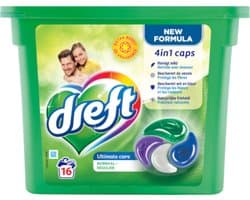 Dreft Wasmiddel Capsules Ultimate Care 16 stuks