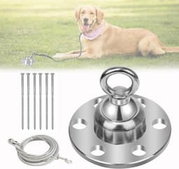 Grondanker hond 360 ° draaibaar met 6 bouten - voor tuin - buiten - camping - 1500 pond trekkracht Grondanker hond — thumbnail 1