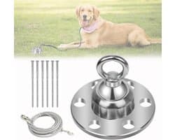 Grondanker hond 360 ° draaibaar met 6 bouten - voor tuin - buiten - camping - 1500 pond trekkracht Grondanker hond — afbeelding 1