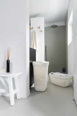 Curver Knit Wasmand met deksel 57L + Wasmand 40L - Gebroken wit — thumbnail 3