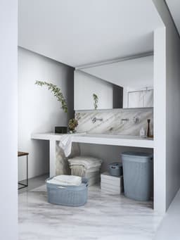 Curver Filo Wasmand met deksel 55L - Blauw — thumbnail 5