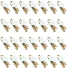 Sterren Wasknijpers 100 Stuks - Houten Clips - Decoratieve Klemmen - Handwerk - Klemmen voor Kerstmis - Duurzaam Hout - Decoratieve Knijpers — thumbnail 1