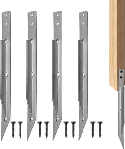 Grondankers voor schommel - 4 stuks - inclusief 8 schroeven - stevige bevestiging voor tuin - ShopVlot — thumbnail 1