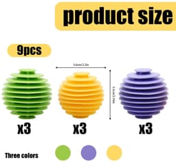 Solidchoice - Set van 9 Herbruikbare Droogballen voor de Was — thumbnail 4