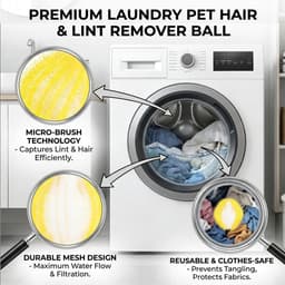 Solidchoice - Set van 8 Herbruikbare Haarvangers voor de Wasmachine — thumbnail 3