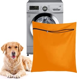 Honden- en kattenwaszak voor het beschermen van de wasmachine, ideaal voor dekens en huisdierenbedden, 70 x 60 cm — thumbnail 1