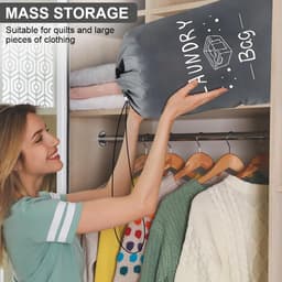 Waszakken Set - Oxford-Stof - Extra Grote Capaciteit - Opvouwbaar - Voor Thuis en Reizen — thumbnail 4