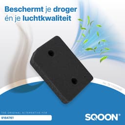 SQOON® Polyurethaan Pluizenfilter voor Miele T1 Wasdrogers – Vervangt 9164761 – 2 Stuks 220cmx133cmx30mm (schuine hoek) - NL Brievenbus zending - Niet thuis wel ontvangen — thumbnail 5