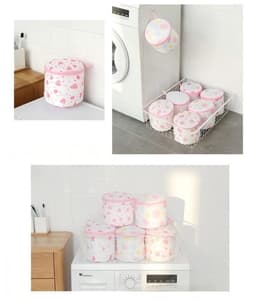 Waszak – Set van 3 – 15 x 16 cm – Wasnet – Lingeriewaszak – Wasnet voor bh's – Waszak – Ophangbaar – Machinewasbaar – Lichtgewicht – Draagbaar – Waszak van mesh – Geschikt voor ondergoed, sokken, enz. — thumbnail 2