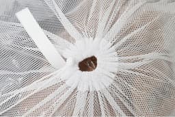 waszak met trekkoord voor fijne was, wasmachine, reizen, universiteit, vuile kleding/net groot formaat heavy duty herbruikbare deur opvouwbaar/kledingstuk wit 2 stuks — thumbnail 4
