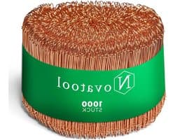 Draadsluitingen voor Zakken - Sluitdraad Binddraad - Zakken Afsluiten - Koperen Coating - 1000 Stuks 120mm - Koperkleurig