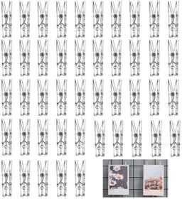 Dailygoody - Kleine Foto Clips - Mini Clear Pinnen - Perfect voor — thumbnail 1