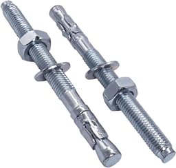Wedge Anchors - Metaalpluggen Betonanker - Bevestigen in Beton - Verzinkt Staal - M10 x 120 mm - Zilver — thumbnail 1