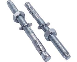 Wedge Anchors - Metaalpluggen Betonanker - Bevestigen in Beton - Verzinkt Staal - M10 x 120 mm - Zilver
