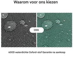 Waslijnhoes - Roterende Wasdrogerhoes - Beschermende Weerbestendige Cover voor Tuin Droogrekken - 1 Stuk - Groen
