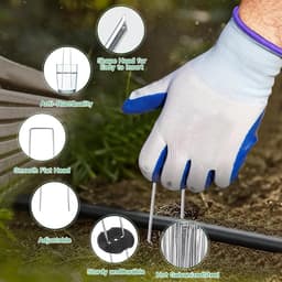SnelShoppen - Tuinankers Set 100 Stuks + 100 Schijven, Professionele Grondankers van Verzinkt Staal, 150 mm Lang, 40 mm Breed, Ideaal voor Tuin, Campi — thumbnail 4
