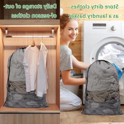 Extra grote wasnetzakken 70x90cm - 2 stuks voor wasmachine, ideaal voor kleding, ondergoed en delicate stoffen — thumbnail 3