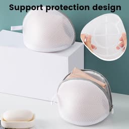 SnelShoppen - Pack van 3 waszakken voor bh's, sneldrogende waszakken voor wasmachine, bh-bescherming met rits, waszakken voor bralette en lingerie, ad — thumbnail 3