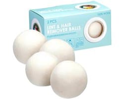Ultra Clean Wasdrogerballen - 6x - 100% wol - Herbruikbaar - Drogerballen - 7 cm - was drogen
