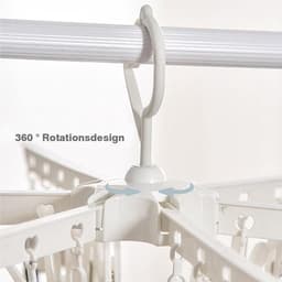 Inklapbare droogmolen - Wit - 36 Klemmen - Compacte Sokkendroger voor Ondergoed en Kleine Was - Voor Thuisgebruik — thumbnail 5