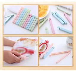 20x Zakclips Zwart - Sterke Sluitclips voor Zakken, Chipszakken en Vrieszakken — thumbnail 3