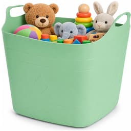 Excellent Houseware Flexibele emmer - groen - 15 liter - kunststof - vierkant - 30 x 29 cm — thumbnail 3