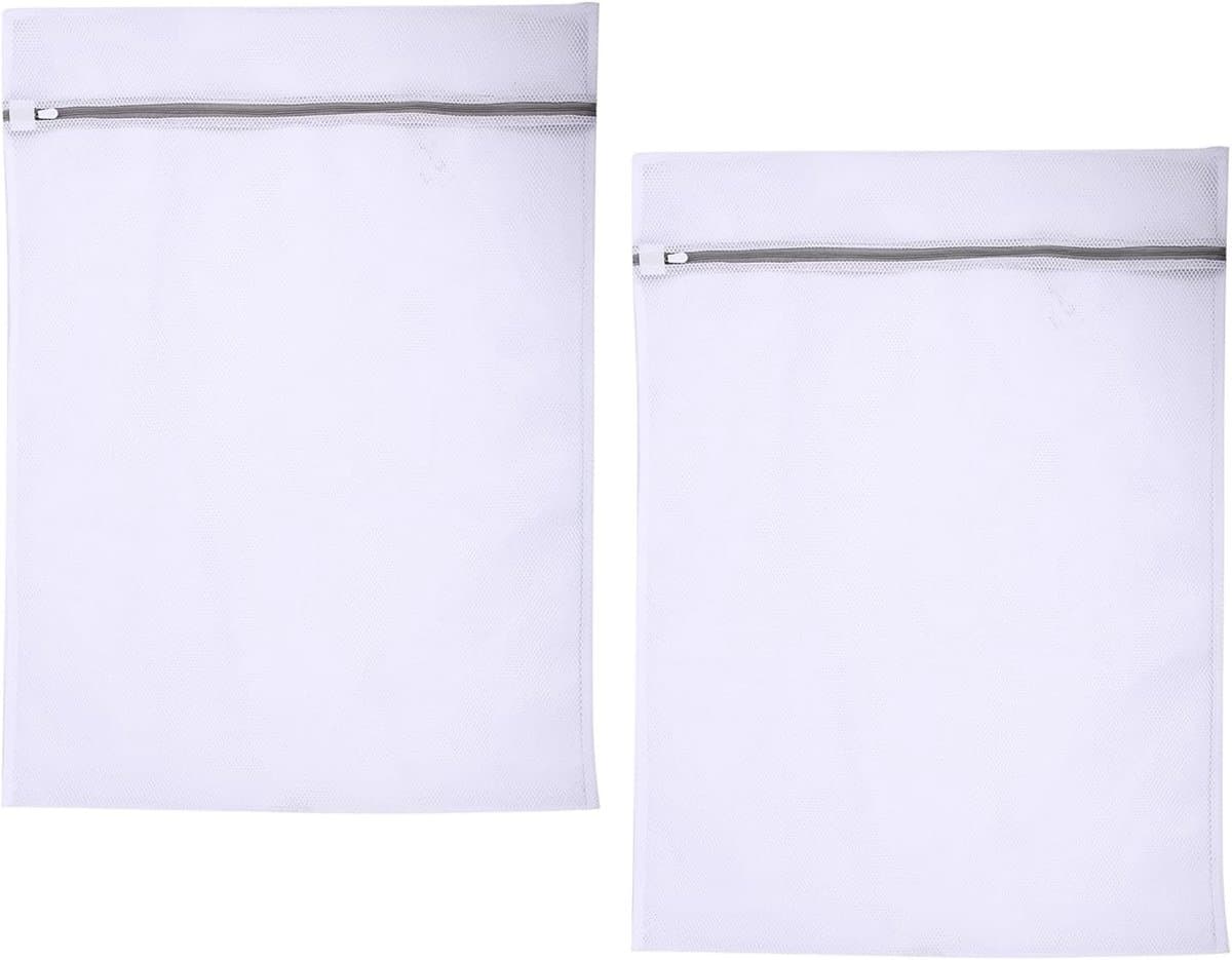 Set van 2 Waszakken voor Kleding, Geschikt voor Shirts, Sweaters en Beddengoed, 60 x 80 cm, Herbruikbare Wasnetten met Rits voor de Wasmachine — afbeelding 1