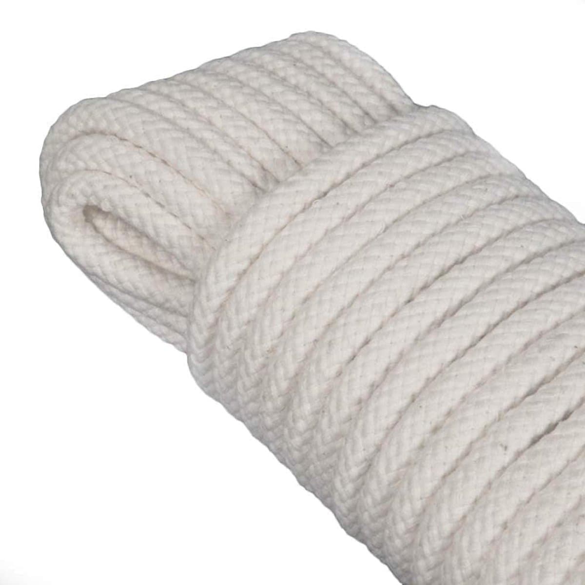 Katoenen Touw - 20 m x 5 mm - Sterk en Duurzaam Multifuntioneel Touw voor Was, Tuin, Decoratie en Doe-het-zelf — afbeelding 1