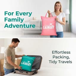 Grote Reiswaszak met Handvat | Waterdichte Waszak voor Natte Kleding, Ideaal voor Reizen en Vakantie, Ruimtebesparend en Wasbaar — thumbnail 3