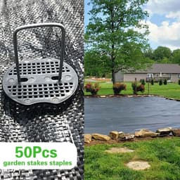 SnelShoppen - 50 Tuin Haringen en 50 Washers, Gegalvaniseerde RVS Grondankers voor Tuin, Tent en Schutting, 150x40mm, Ø2.5mm, Ideaal voor Buiten en Tu — thumbnail 5
