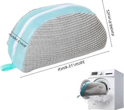 Set van 2 Waszakken voor Schoenen, Herbruikbare Basketball Schoenhoezen met Rits, Ideaal voor Sneakers en Hardloopschoenen in de Wasmachine — thumbnail 4