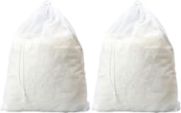 SnelShoppen - 2x Wasnet Groot 70x90 cm Zwart - Fijnmazige Waszak met Trekkoord voor Gordijnen, Dekbedovertrekken, Vuilwaszak, Reisopslag, Wasmachine — thumbnail 1